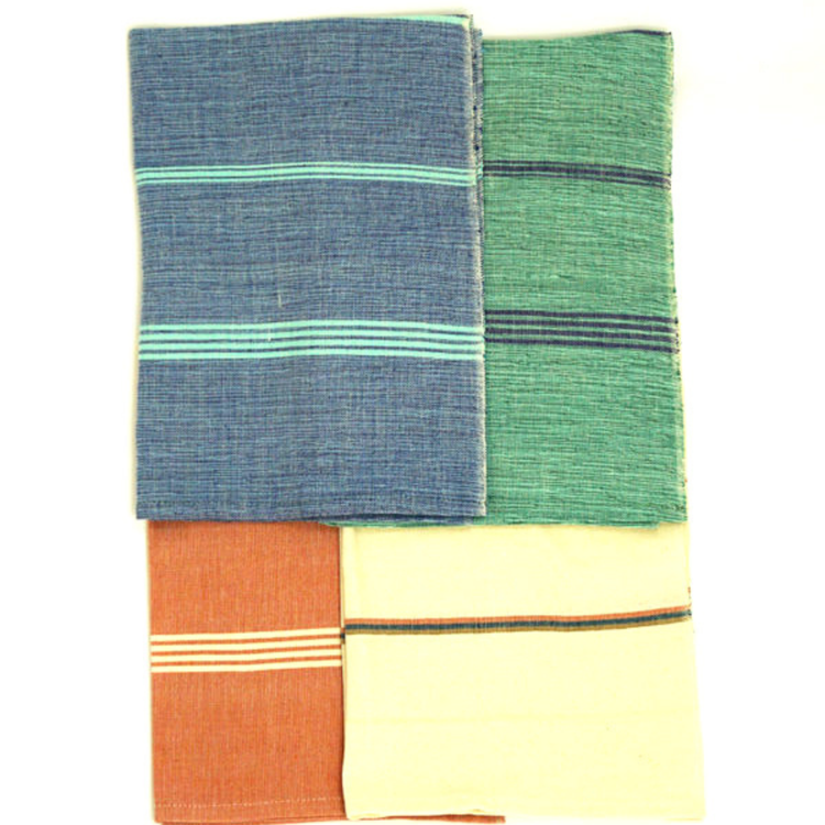 WHOLESALE 100% Cotton Dish towels - Blue / Turquoise Stripes