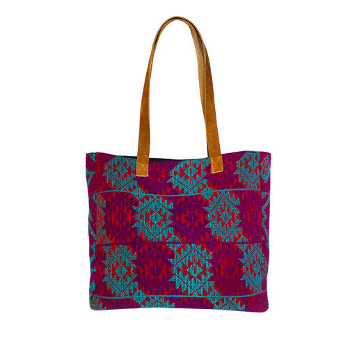 WHOLESALE Tikal Tote Bag with Leather Straps