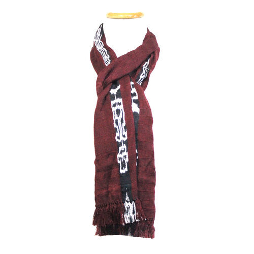 WHOLESALE Merlot Ikat Scarf