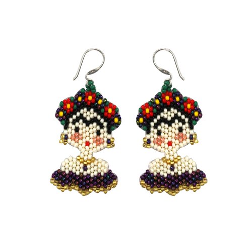 WHOLESALE Frida Earrings (with body) - 925 Silver Hooks