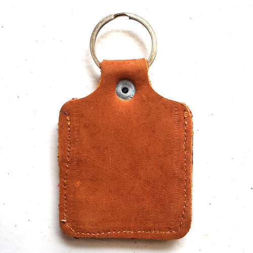 WHOLESALE Leather Key Fob Brown