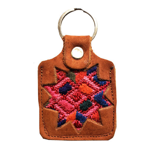 WHOLESALE Leather Key Fob Brown