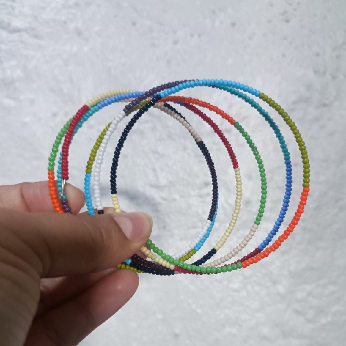 WHOLESALE Memory Wire Multicolor Bracelet