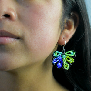 WHOLESALE Artful Fluttering Earrings - 925 Silver Hooks