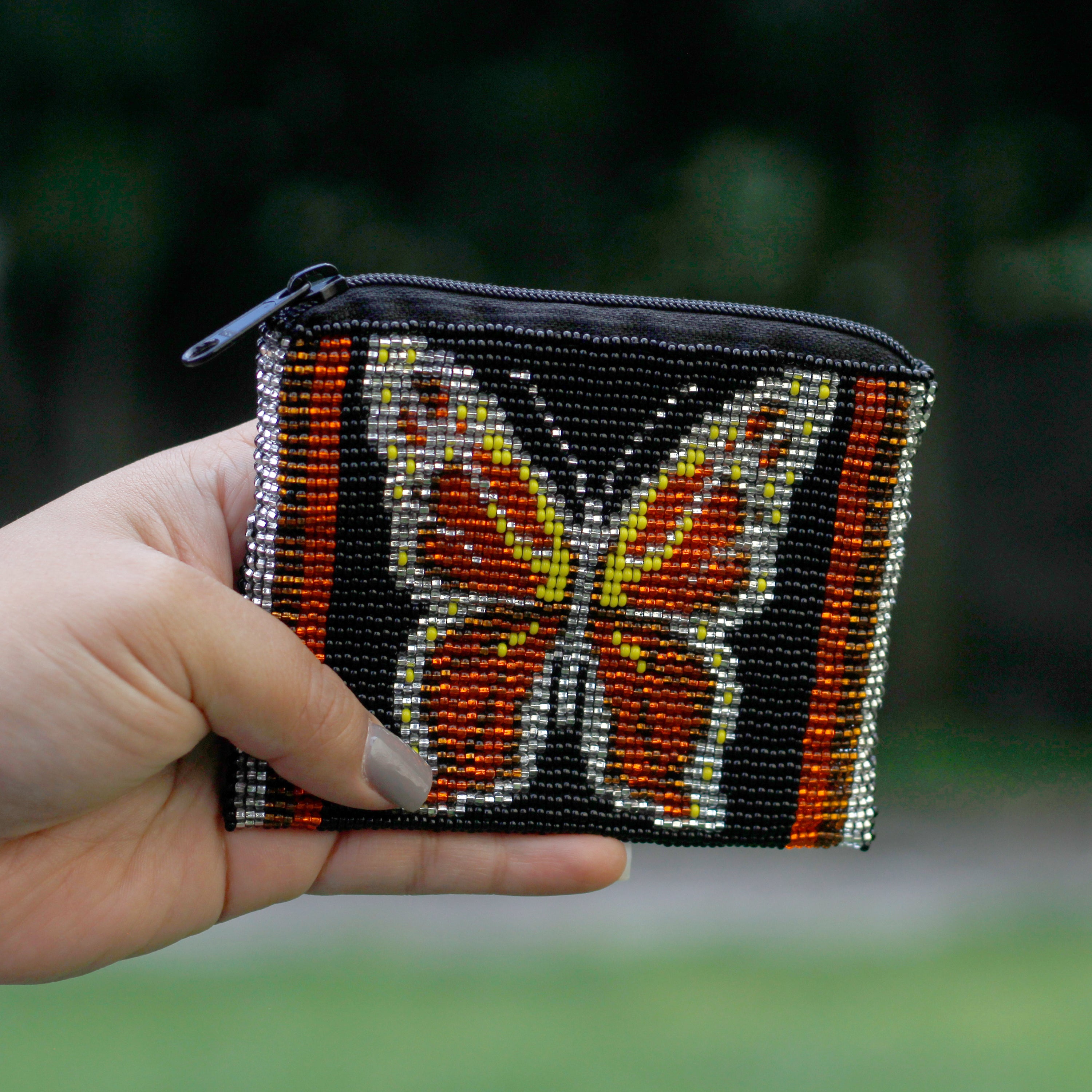 WHOLESALE Butterfly Beaded Coin Purse