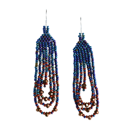 WHOLESALE Coastal Beaded Earrings - 925 Silver Hooks