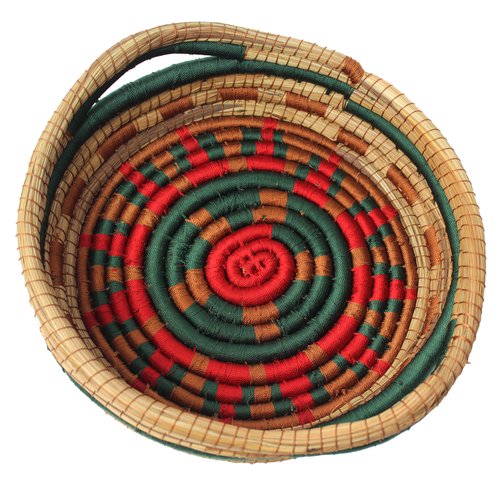 WHOLESALE Holiday Pine Needles Basket with Handles