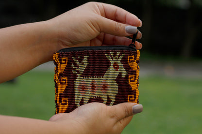 WHOLESALE Mayan Deer Beaded Coin Purse