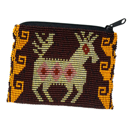 WHOLESALE Mayan Deer Beaded Coin Purse