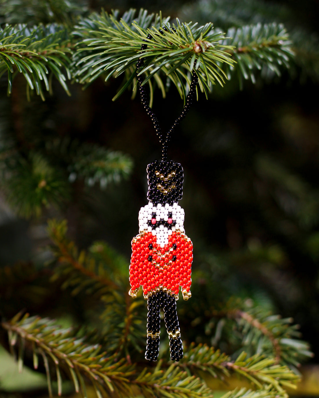 WHOLESALE Nutcracker Beaded Flat Ornament