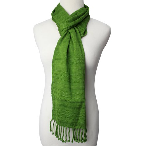 WHOLESALE Scarf with Stripes - Olive