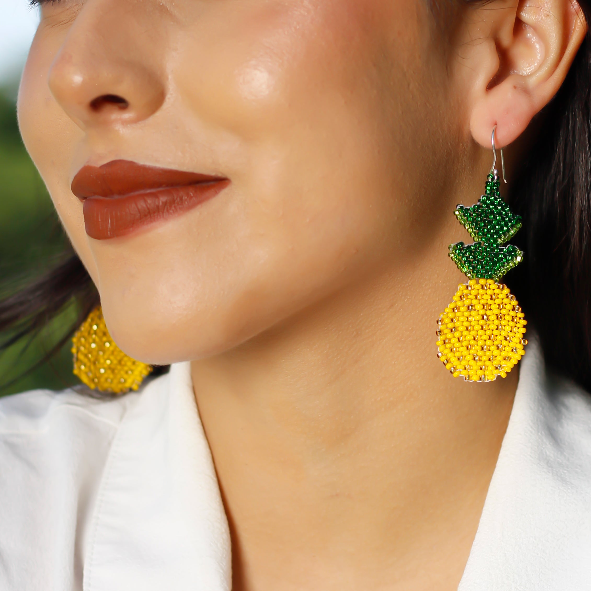 WHOLESALE  Pineapple Beaded Earrings