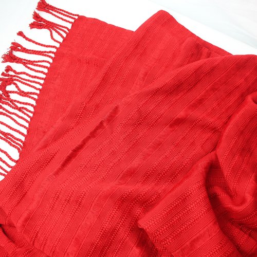 WHOLESALE Ruby Red Handwoven Scarf