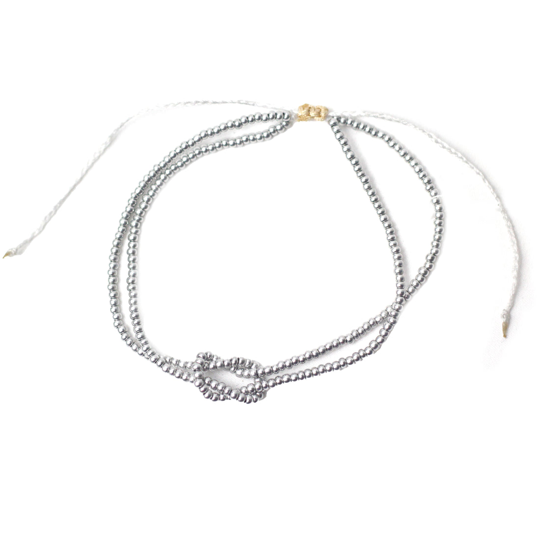 WHOLESALE Silver Knot Beaded Bracelet