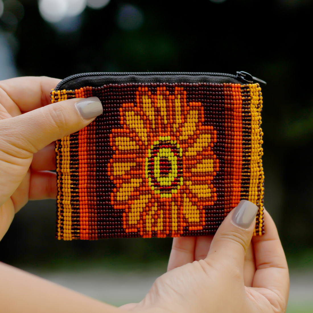 WHOLESALE Sunflower Beaded Coin Purse